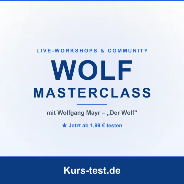 WOLF MASTERCLASS Test: Lohnt sich die Wolf-Community wirklich?